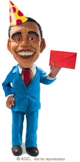 obama birthday card